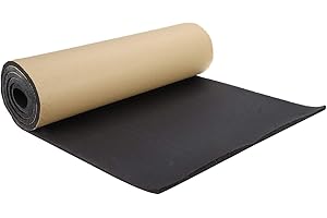 GoolRC Coche Insonorizado Amortiguación Aislamiento Acústico Amortiguador Acústico Espuma Acústica Antirruido Algodón Autoadhesivo Aislamiento térmico Espuma Celular Deadener,1 Rollo 200cmx50cm, 8mm