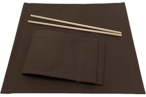 ZStyle Juego de fundas de tela de repuesto para sillas de director Capri Playa San Remo Tela para asiento y respaldo (Brown, 1)