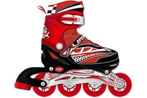 TANTE TINA Pattini in Linea Bambino - Rulli Luminosi - Taglia Regolabile - Gamma di Tre Colori