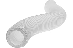 Vent Systems Ø 80 mm 3 m długości wąż elastyczny PCW z drutem stalowym wewnątrz. Elastyczne przewody powietrzne do wentylacji. Elastyczny kanał ogrzewania, chłodzenia i wentylacji