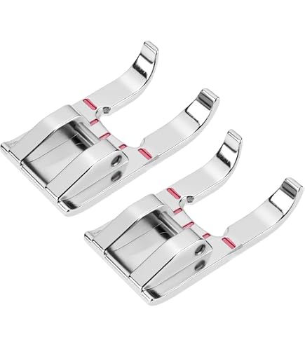 La Canilla ® - Piedino in raso per macchine da cucire Alfa Singer Brother Silvercrest per punti decorativi (Snap-On