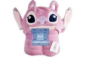 PRIMARK LIMITED Primark Angel from Lilo and Stitch Überwurfdecke mit Kapuze, 120 x 150 cm