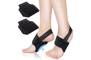 CULEB 1 Par Soportes de Arco para Fascitis,Soporte de Arco Ajustable con Silicona Integrada,para Pies Planos,Arcos Altos,Fascitis Plantar,Mujeres y Hombres