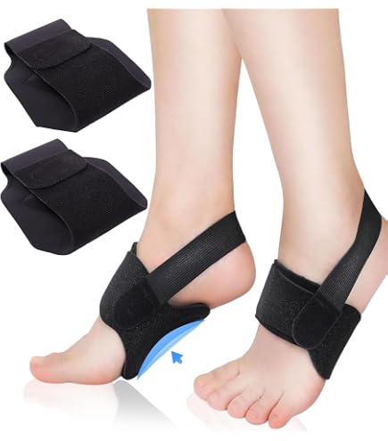 Supporti Plantari Regolabili Per Arco Plantare - 1 Paio Con Cuscinetti In Silicone - Per Fascite Plantare, Piedi Piatti, Archi Alti - Uomo/Donna - Antiscivolo E Traspiranti - 4