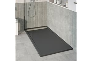 KOES - Receveur de douche en résine modèle VOIGA – 80x180 – Noir RAL 9005