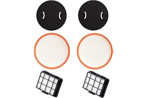 PURexpert Kit de filtro de repuesto reutilizable y lavable para aspiradora cilíndrica sin bolsa Amazon Basics VCS35B17K0A (paquete de 2)