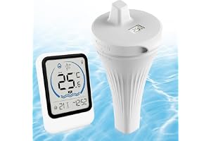 Pooltermometer Trådlöst, Pooltermometer Flytande Trådlöst med IP68 Vattentätt