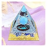 Vdyxew Crystal Pyramid, Lapis Lazuli Zodiac Aquarius Orgone Pyramid, Healing Crystal, Postive Energy Orgonite Crystal Healing For Yoga, Meditation, Stress Reduce (aquarius)