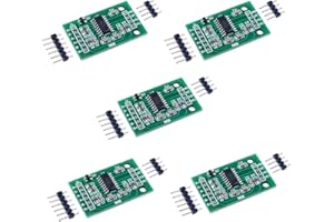 Stemedu 5PCS HX711 A/D 24 Bits Precision Module Load Cell Amplifier Breakout Board Dual-Channel Weight Weighing Sensors Converter Modules for Ar duino Raspberry Pi