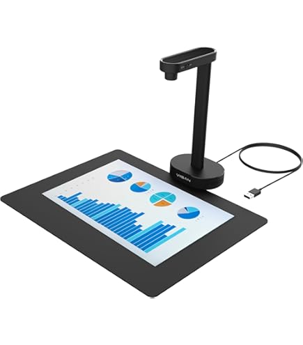 Bamboosang D500 Dokumentenkamera - 5 MP, OCR, Für Lehrer & Home-Office