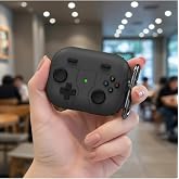 CaseOnn Kılıf Retro GamePad Siyah Siyah Apple AirPods 4.Nesil/ANC ile uyumlu