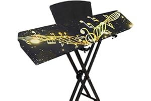 QEES Tastaturabdeckung für 61 und 88 Tasten, staubdichte Klaviertastenabdeckung, elektronischer Tastaturschutz JJZ358 (Farbe 1)