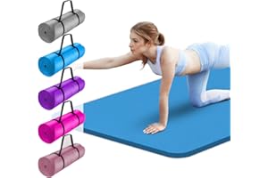 FK Sports Yoga Mat 20mm Extra Thick Exercise Mat Gym Workout Fitness Pilates Non Slip Yoga Mat, Comfortable Training & Workout Floor Mat for Home or Outdoor & Gym.