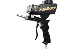 LUCKXING Portable Sandblasting Machine | Abrasive Blasting Machine | Handheld Device Rust Remover for Restoration Wood Protection Car Repair Industrial Furniture Metal