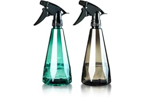 Invool 2 butelki z rozpylaczem, 500 ml, pusta butelka z rozpylaczem z regulowaną głowicą natryskową do mgiełki, strumienia, wyłączania, wielokrotnego napełniania, do czyszczenia, gospodarstwa