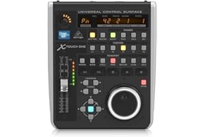 Behringer X-TOUCH ONE Universal Control Surface with Touch-Sensitive Motor Fader and LCD Scribble Strip, Compatible with PC and Mac