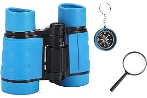 GEGXCN Binoculars Kids, Kids Telescope Outdoor Toys, Binoculars Toys for Outdoor Bird Watching, Hiking, Travel, 4x Magnification for Clear Views, A must-have for any young adventurer