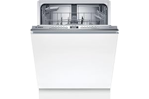 Bosch - Lavavajillas integrable, 60 cm. de ancho, Serie 4, Home Connect, Cestas Flex, Extra Secado, Blanco, SMV4HAX19E