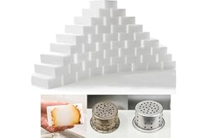 VOWOBEST Schmutzradierer Zauberschwamm, 50 Stück Extra Stark Weiß Melamin Sponge-Radierschwamm, Multifunktions-Kratzfreie Putzschwamm für Haushalt, Küche, Bad, Schuhe & Wand (10x6x2cm)