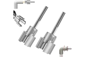 lomdung Cortador de Roscas para Tuberías (2 Unidades para Roscas Internas y Externas, de 1/2" y de 3/4", Abridor de Tuberías de Agua, Herramienta Reutilizable para Roscar Taladros