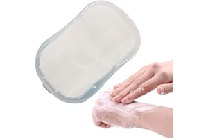 lencyotool 50 Paper Soap Sheets Travel Wash Leaves Portable Paper Soap Flakes With Box Soap Tablets Hand Soap Paper For Outdoor Use, Soap Paper, Travel Accessories, Paper Soap