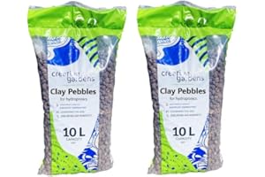 TRANS - PAL 20L Lightweight Clay Aggregate (8-16mm) | LECA Pebbles | Hydroponic Growing Medium for Orchids, Plants & Drainage