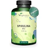 Espirulina Ecol&oacute;gica Vegavero | 1000 mg Dosis Diaria | Sin Aditivos & Org&aacute;nica | 300 Comprimidos | Apto Para Veganos | Alga S