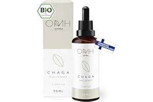 ‎OMH NUTRITION OH MY HEALTH OMH nutrition OH MY HEALTH Chaga Pilz Extrakt Tinktur Bio 50ml Tropfen nachhaltige Wildsammlung aus Finnland hochdosiert