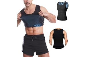 langjiao Canotta da Uomo, Dimagrante, Fitness, t-Shirt, Effetto Sauna Sport, Shaper, Perdita di Peso, Body Shaper Sport Bodybuilding