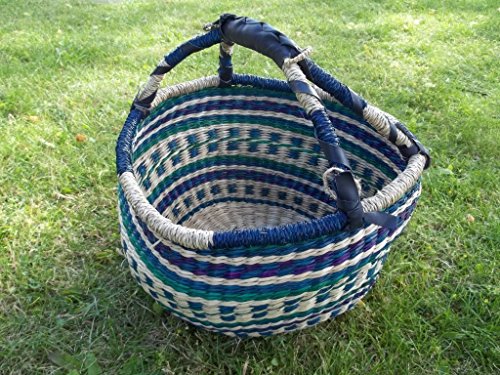 Malikorb aus Pflanzenfaser, Malitasche, Korbtasche, (Farbe/Muster ähnlich aber wechselnd sortiert von Korbhaus Gesthüsen). - 3