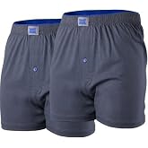 Tutku İ&ccedil; Giyim Erkek Pamuklu Penye D&uuml;ğmeli Boxer 2'li Paket.