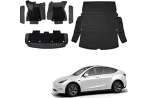 topfit para Tesla Model Y Alfombrillas Tesla Model Y Maletero Tesla para Todas Las Condiciones climáticas Tesla Alfombrillas para Maletero Set Tesla Accesorios 2021-2025, 2 Set de Tesla Mattens