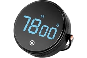 AiQInu Cyfrowy zegar do jajek, timer kuchenny, minutnik kuchenny, minutnik cyfrowy, budzik kuchenny, cyfrowy minutnik, odliczanie, duży wyświetlacz LED, 3-stopniowa regulacja głośności