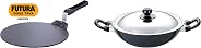 Hawkins Futura Non Stick Dosa Tawa, 33cm, Black