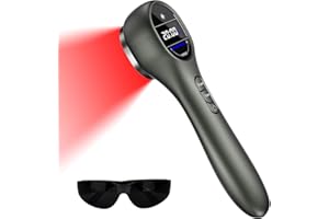 COZION Red Light Infrared Device,Portable Cold Red Light, Red Light Lamp Infrared Light Device with 5/10/15/20 Timer and 4 Power for Human/Pets(14x650nm+3x808nm)