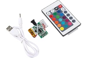 MOVKZACV Impresora 3D lámpara Luna 16 colores Control remoto, piezas de impresora 3D, circuito de luz nocturna fuente de luz LED, carga USB con batería