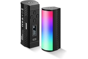 NEEWER Przenośny uchwyt magnetyczny, mini kij LED RGB 360° z akumulatorem 2500 mAh, możliwość ściemniania 2500-8500 K, lampa rurowa do fotografii, TikTok, Youtube, Vlog, TL96RGB, 2 opakowania