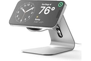 ‎ELAGO elago MS4 Stojak do ładowania współpracujący z ładowarką MagSafe, silikonowy, klasy premium, do iPhone’a 17, 16, 15, 14, 13, 12, ładowarka nie jest dołączona