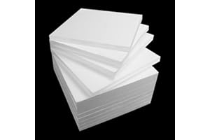 Aselected 12Pcs Styrofoam Blocks for Porject 30 X 30 X 2Cm Polystyrene Craft Foam Blocks for Sculpting Modeling DIY Arts Crafting Kids Class Floral Arrangement(White)