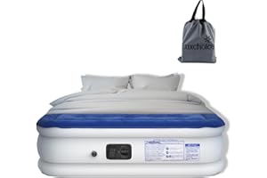 Luxchoice Cama Inflable con Bomba Incorporada ColchóN Hinchable Cama de Aire CóModa Y Autoinchable para Invitados En El Viajes Camping O En Casa