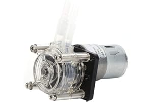 GREENSEN Pompa Peristaltica a Grande Flusso 12V/24V G928 Pompa Dosatrice da 500 Ml/min Pompa Peristaltica per Laboratorio Acquario (24V)