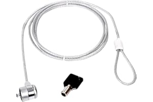 ONOGAL Cable Kensington de Seguridad para PC Portatil Monitor y Bicicleta Fabricado en Acero de Alta Resistencia 2045