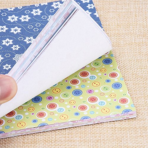 eBoot 72 Blatt Origami-Papier 15 x 15 cm im 12 Unterschiedliche Farben und Muster - 7