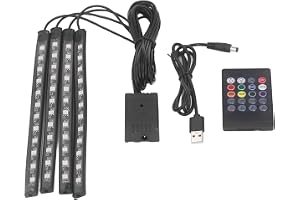 8 Color RGB Light 48 LEDS Light Strip Sound Control Lamp Dekorativ Belysning DC5-12V för Fest