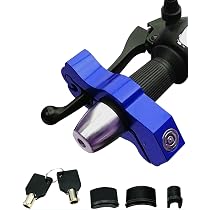Serrure De Guidon Greluma Pour Moto - Antivol Réglable Rouge