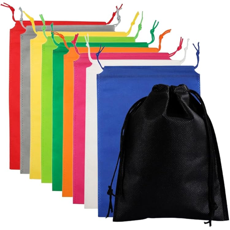 10 Pièces Sacs à Chaussures à Cordon Sac Anti-Poussière De Couleur