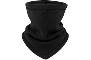 ANNIDO HASAGEI Winter Fleece Neck Warmer Face Covering Snoods for men Women Tube Scarf Windproof Bandana Face Mask Men Neck Gaiter for Cold Weather Winter Cycling Motorcycle Running Hiking Skiing