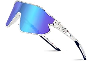 Hifot Gafas de Sol Niño Niñas Adolescentes Gafas Deportivas Gafas de Ciclismo Running Protección UV 400 Anti Viento Gafas Sol