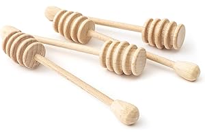 TUULI 4 pièces Cuillère à miel en bois naturel (15cm)