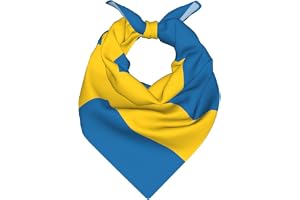 YQxwJL Svensk flagga tryck pannband mjuka fickor fyrkanter mångsidig bandana sidenliknande hårhalsduk för män kvinnor och barn